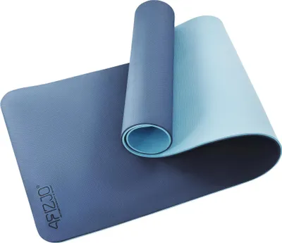 Zdjęcie produktu dla 4FIZJO Mata fitness z paskiem do przenoszenia, 180x60x1 cm, guma TPE, antypoślizgowa, granatowa