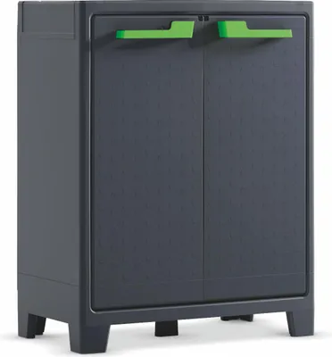 Image de KETER Moby Meuble de rangement bas Gris foncé 9762