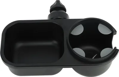 Produktbild von 2-in-1-Kinderwagen-Snackhalter, universeller Auffangbehälter für Kinder, Reisen, Alltag, Schwarz