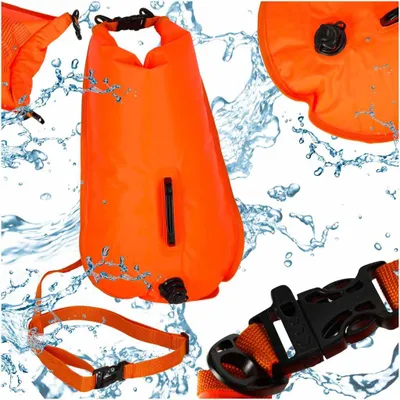 Produktbild von Schwimmboje mit Trockentasche und Pfeife, 28 l