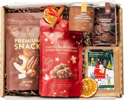 Produktbild von ORIGONUTS by DESEO - Weihnachtsschokolade - Schokolade Geschenk - Feinkost Geschenkset mit handwerklicher Schokolade - Fertiges Süßes Weihnachtsgeschenk für Frauen und Männer - Set Nr.7