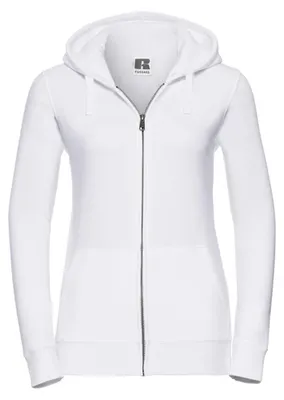 Produktbild von Russell - "Authentic" Hoodie mit durchgehendem Reißverschluss für Damen LT5323 (S) (Weiß)