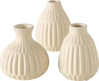 Produktbild von Vase Esko Set 3-teilig Keramik Beige