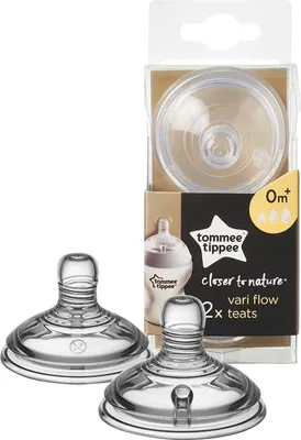 Produktbild von Tommee Tippee Closer to Nature Sauger Natürlich Geformt Anti Kolik Ventil Babyflasche Gerberührung Sauger Luftkammer