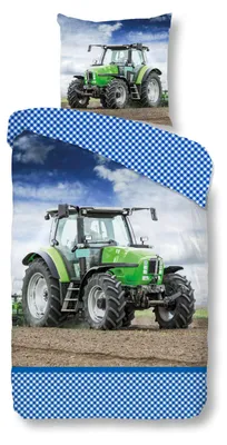 Produktbild von good morning Renforcé Kinder Bettwäsche - Traktor 135 x 200 cm Traktor, Trekker