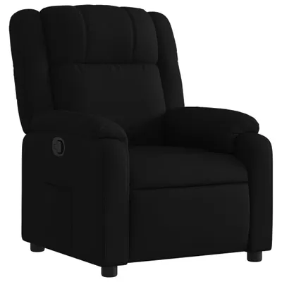 Image de vidaXL Fauteuil relax noir tissu