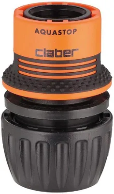 Produktbild von Claber Schlauchverbinder Universal mit Wasserstopp