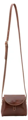Immagine prodotto di Borsa a tracolla da donna, in vera pelle, realizzata con pelle pieno fiore, chiusura magnetica, prodotta in Italia