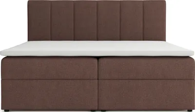 Produktbild von VENASI LISA Boxspringbett 140x200 mit Bettkästen H2/H3 Matratze BRAUN