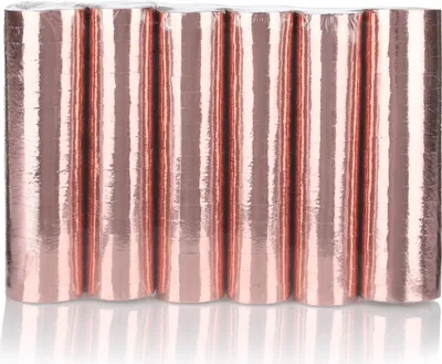Produktbild von KarneLux Luftschlangen Roségold Metallic - 6er Pack
