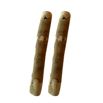 Immagine prodotto di Giocattolo da masticare in legno d'ulivo per cani, 100% naturale, taglia XS, 10-12 cm - due pezzi