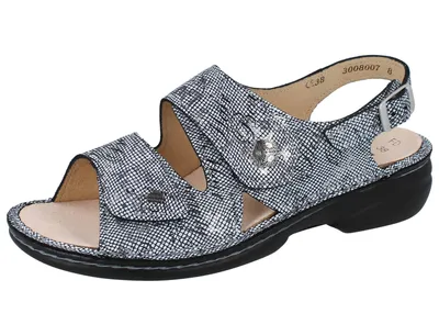 Produktbild von FINN COMFORT Milos Damen Sandalen blau blue Glattleder : 36 Schuhgröße: 36