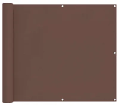 Zdjęcie produktu dla vidaXL Osłona balkonowa, brązowa, 100 x 200 cm, tkanina typu Oxford