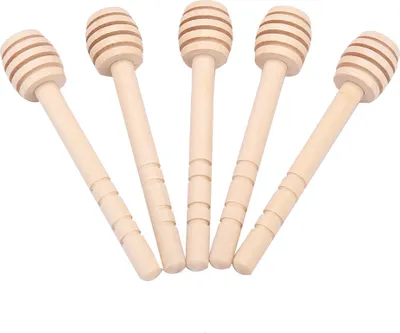 Produktbild von Honigtropfer, Holz-Honigtropfer, Honigtropfstäbchen, Holz-Rührstab, Kitchen Gadgets