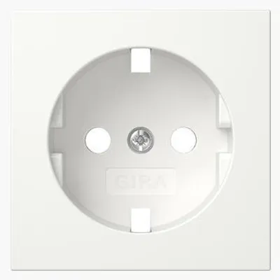 Produktbild von GIRA 492003 Abdeckung SCHUKO-Steckdose System 55 Reinweiß glänzend