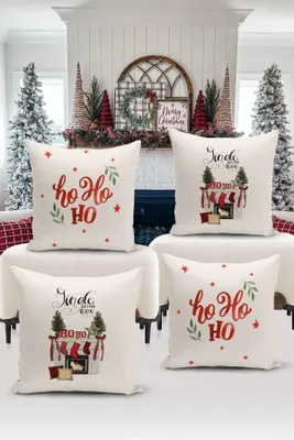 Produktbild von Evila Originals, Hochwertiges Kissenbezug-Set (4 Stück) 43x43 cm, 100% Polyester, waschbar