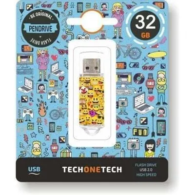 Zdjęcie produktu dla Pamięć flash USB 2.0 Tech One Tech Emojis 32 GB
