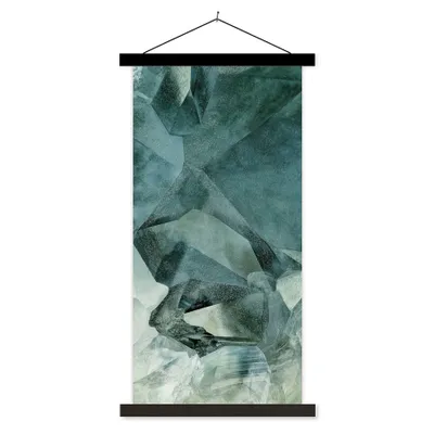 Produktbild von MuchoWow® Textilposter Mineralien - Kristalle - Naturstein 60x120 cm mit schwarzem Rahmen - Magnete