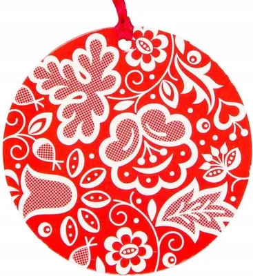 Immagine prodotto di Ciondolo per albero di Natale - cerchio rosso di Kujawy