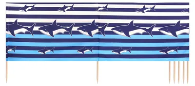 Produktbild von Ladeheid Strand Windschutz Sichtschutz LAEX001 (Streifen/Haie-4, 10 m)