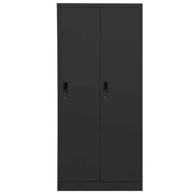 Produktbild von vidaXL Kleiderschrank Anthrazit 80x50x180 cm Stahl