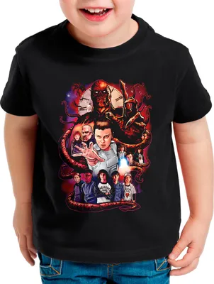 Produktbild von style3 Strange Inversion T-Shirt für Kinder monster things eleven dämon