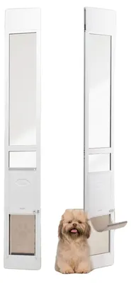 Produktbild von VEVOR Hundetür für Glasschiebetüren 1927-2049 mm höhenverstellbare Hundetür Schi