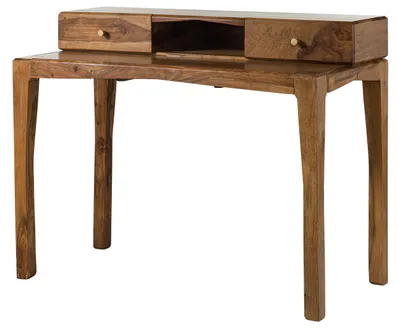Immagine prodotto di MASSIVMOEBEL24 | ANCONA #150 Scrivania in legno di sheesham - laccato / marrone 120x60x95