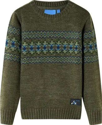 Produktbild von Cloris Designermöbel Kinderpullover Gestrickt Khaki 116 2024 Neu