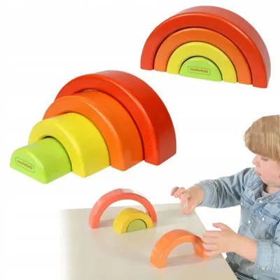 Obrázek produktu pro MASTERKIDZ Dřevěné puzzle Skládačka Duha Montes