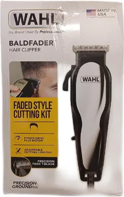 Zdjęcie produktu dla Wahl Baldfader, czarny, biały, 1 mm, 2,5 cm, 4,6 cm, stal węglowa, AC