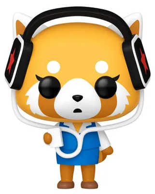 Productafbeelding van Sanrio POP! Anime vinyl figuur Aggretsuko met hoofdtelefoon, 9 cm