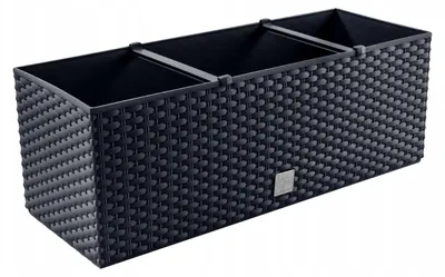 Produktbild von Prosperplast DRT500 Blumentopf Rattan-Optik Anthrazit