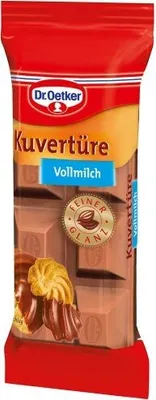 Obrázok produktu pre Dr. Oetker čokoládová poleva mliečna, balenie po 6 ks (6 x 150 g)