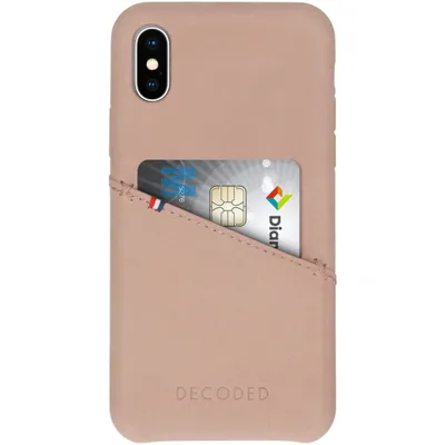 Image de Coque arrière Decoded compatible avec l'iPhone X - Beige
