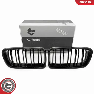 Produktbild von ESEN SKV 66SKV216 Kühlergrill Frontgrill für BMW 7 (E38) Glänzend Schwarz