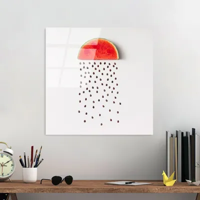 Produktbild von Wallity, UV-824 - 50 x 50, Dekorative Malerei aus gehärtetem Glas, Mehrfarbig, 100 % gehärtetes Glas, 50 x 50 cm