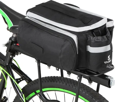 Produktbild von Multifunktionale Fahrrad-Rš¹cksitz-Tasche Fahrrad-Gep?cktr?ger Gep?cktr?gertasche Handtasche Schultertasche