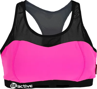 Produktbild von BECO the world of aquasports Bikini-Oberteil BEactive mit atmungsaktiven Mesh-Einsätzen pink-schwarz 36 C