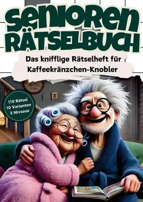 Immagine prodotto di Senioren Rätselbuch: Das knifflige Rätselheft für Kaffeekränzchen-Knobler mit 110 Großschrift Rätseln