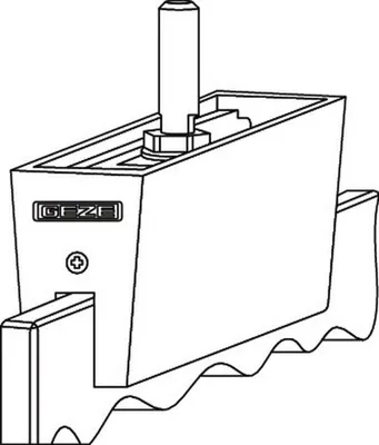 Immagine prodotto di GEZE piastra di fissaggio per vetro EV1 b.140kg - 125585