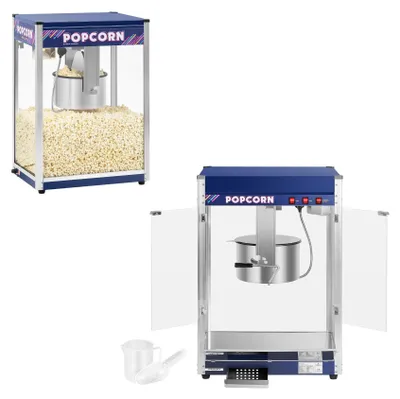 Obrázek produktu pro Expondo Royal Catering XXL stroj na popcorn – 2350 W – 8 kg/h – modrý –