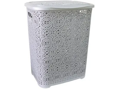 Produktbild von wäschekorb MONAKO 57x45x38cm PH SH metallic