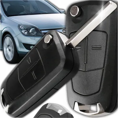 Produktbild von Autoschlüssel Gehäuse 2 Tasten Kompatibel Mit Astra H Vectra C Zafira B – HU100 Klappschlüssel Ersatzgehäuse Ohne Programmierung