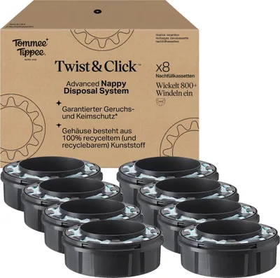 Produktbild von Tommee Tippee Windelbehälter, Original-Nachfüllkassetten Twist & Click Advanced