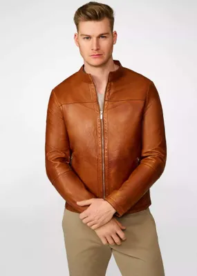 Image de Lederjacke Ricano TOMASO - cognac / XL