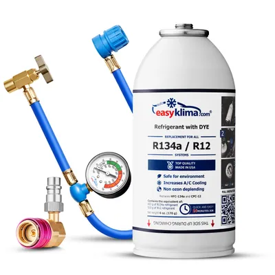 Obrázek produktu pro EasyKlima sada R134a s adaptérem HP/LP pro autoklimatizaci 1995–2016