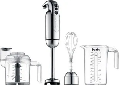 Produktbild von Dualit 88930 Stabmixer, Edelstahlgehäuse, 700 Watt, Geschwindigkeiten stufenlos einstellbar, Universalzerkleinerer-Zubehör