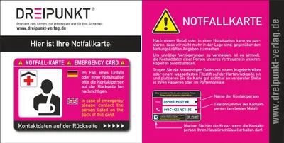 Produktbild von Notfallkarte