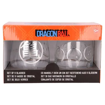 Obrázok produktu pre Súprava 2 pohárov Dragon Ball Crystal: Symboly (500 ml)